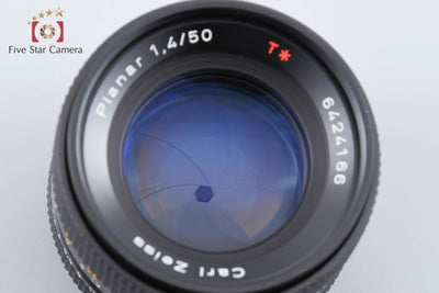 【中古】CONTAX コンタックス Carl Zeiss Planar 50mm f/1.4 T* AEJ