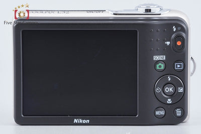 【中古】Nikon ニコン COOLPIX L32 シルバー コンパクトデジタルカメラ