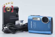 【中古】OLYMPUS オリンパス μ TOUGH-3000 ブルー コンパクトデジタルカメラ シャッター回数僅少