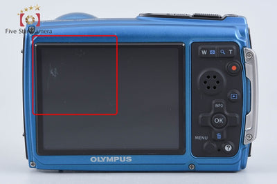 【中古】OLYMPUS オリンパス μ TOUGH-3000 ブルー コンパクトデジタルカメラ シャッター回数僅少
