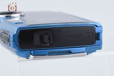 【中古】OLYMPUS オリンパス μ TOUGH-3000 ブルー コンパクトデジタルカメラ シャッター回数僅少