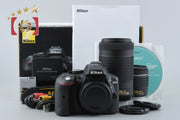 【中古】Nikon ニコン D5300 AF-P ダブルズームキット ブラック シャッター回数僅少 元箱付き