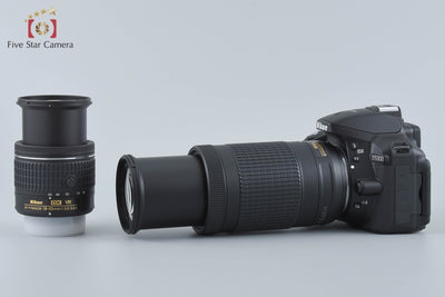 【中古】Nikon ニコン D5300 AF-P ダブルズームキット ブラック シャッター回数僅少 元箱付き