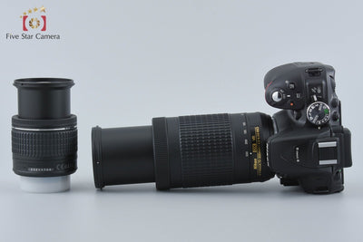 【中古】Nikon ニコン D5300 AF-P ダブルズームキット ブラック シャッター回数僅少 元箱付き