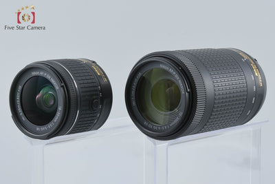 【中古】Nikon ニコン D5300 AF-P ダブルズームキット ブラック シャッター回数僅少 元箱付き