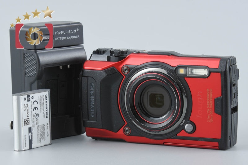 【中古】OLYMPUS オリンパス TOUGH TG-6 レッド コンパクトデジタルカメラ
