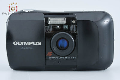 【中古】OLYMPUS オリンパス μ[mju:] ミュー ブラック コンパクトフィルムカメラ