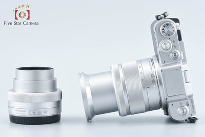 【中古】Panasonic パナソニック LUMIX DMC-GF7 ダブルズームレンズキット シルバー