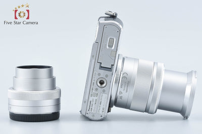 【中古】Panasonic パナソニック LUMIX DMC-GF7 ダブルズームレンズキット シルバー
