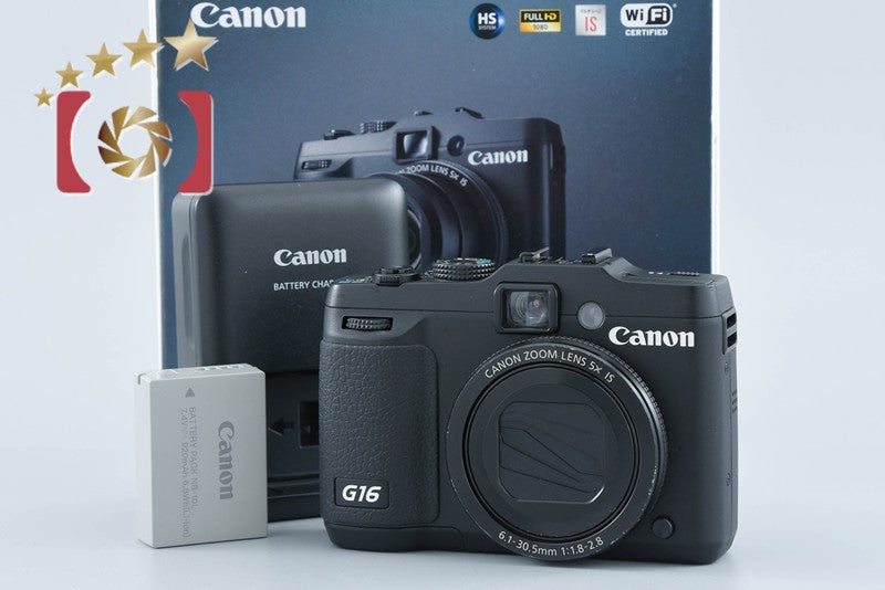 【中古】Canon キヤノン PowerShot G16 コンパクトデジタルカメラ 元箱付き
