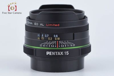 【中古】PENTAX ペンタックス SMC DA 15mm f/4 ED AL Limited