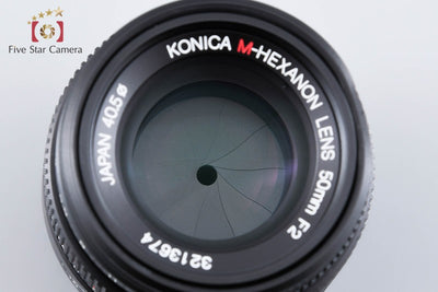 【中古】Konica コニカ M-HEXANON 50mm f/2 ライカMマウント