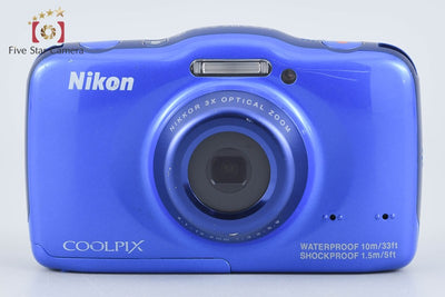 【中古】Nikon ニコン COOLPIX S32 ブルー コンパクトデジタルカメラ