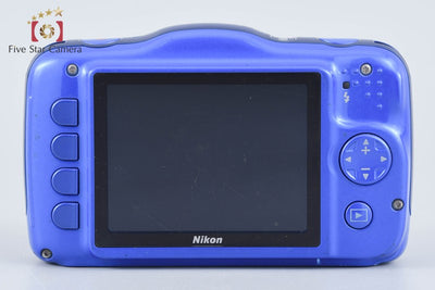 【中古】Nikon ニコン COOLPIX S32 ブルー コンパクトデジタルカメラ