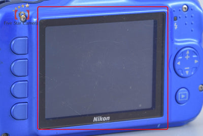 【中古】Nikon ニコン COOLPIX S32 ブルー コンパクトデジタルカメラ