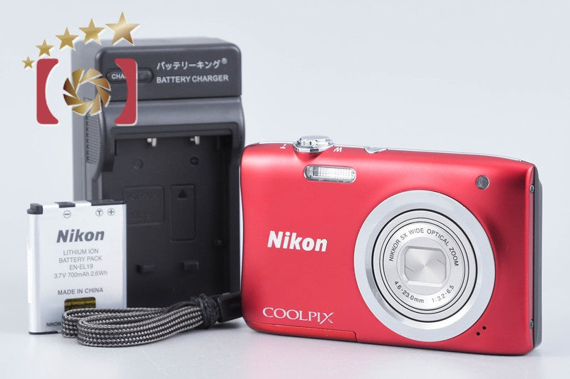 【中古】Nikon ニコン COOLPIX A100 レッド コンパクトデジタルカメラ