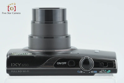 【中古】Canon キヤノン IXY 650 ブラック コンパクトデジタルカメラ