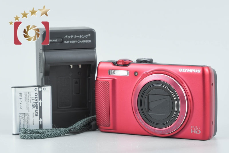 【中古】OLYMPUS オリンパス STYLUS SH-21 レッド コンパクトデジタルカメラ
