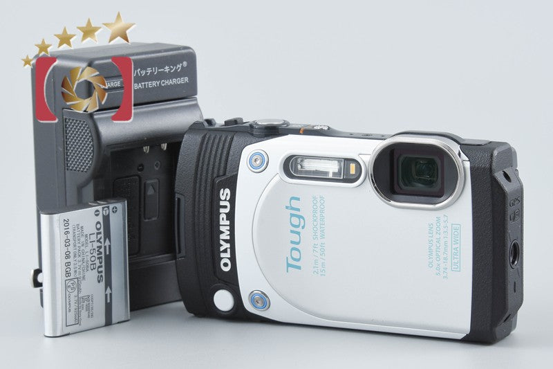 【中古】OLYMPUS オリンパス STYLUS TG-870 Tough ホワイト 防水デジタルカメラ