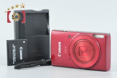 【中古】Canon キヤノン IXY 190 レッド コンパクトデジタルカメラ
