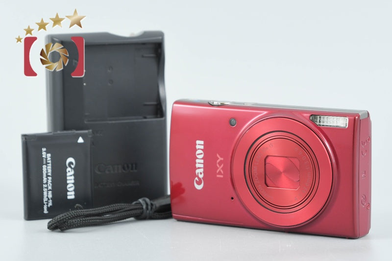 【中古】Canon キヤノン IXY 190 レッド コンパクトデジタルカメラ