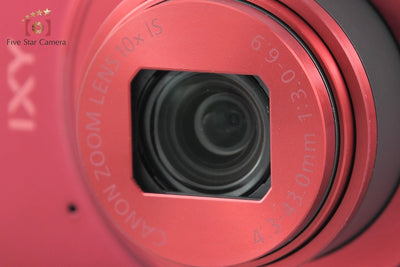 【中古】Canon キヤノン IXY 190 レッド コンパクトデジタルカメラ