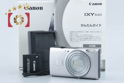 【中古】Canon キヤノン IXY 640 シルバー コンパクトデジタルカメラ 元箱付き