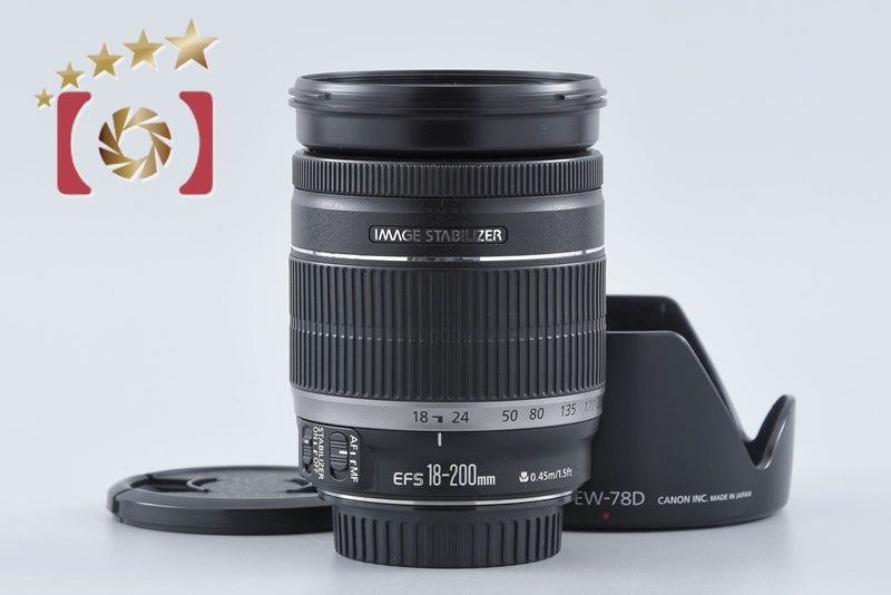【中古】Canon キヤノン EF-S 18-200mm f/3.5-5.6 IS