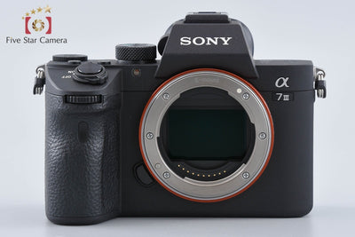 【中古】SONY ソニー α7III ILCE-7M3 ミラーレス一眼カメラ シャッター回数僅少 元箱付き 海外版