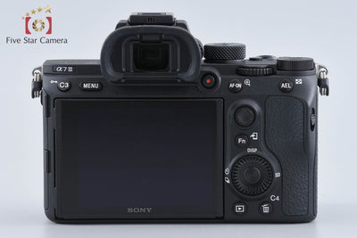 【中古】SONY ソニー α7III ILCE-7M3 ミラーレス一眼カメラ シャッター回数僅少 元箱付き 海外版