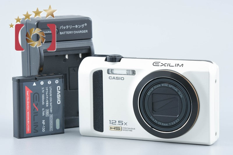 【中古】CASIO カシオ EXILIM EX-ZR310 ホワイト コンパクトデジタルカメラ