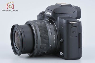 【中古】Canon キヤノン EOS Kiss M2 EF-M 15-45 IS STM レンズキット ブラック シャッター回数僅少