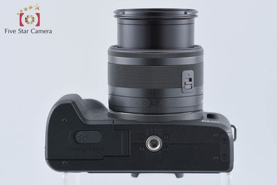 【中古】Canon キヤノン EOS Kiss M2 EF-M 15-45 IS STM レンズキット ブラック シャッター回数僅少