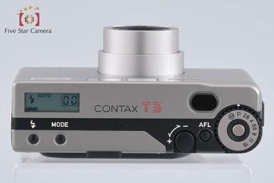 【中古】CONTAX コンタックス T3 シングルティース コンパクトフィルムカメラ データバック付属 元箱付き