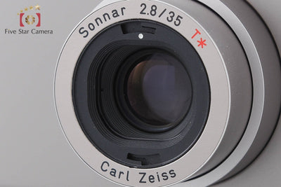 【中古】CONTAX コンタックス T3 シングルティース コンパクトフィルムカメラ データバック付属 元箱付き