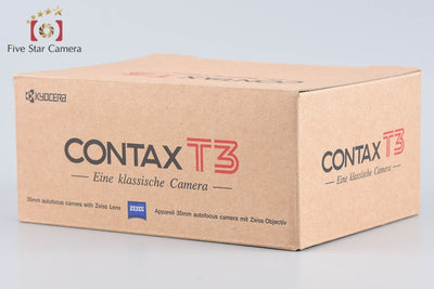 【中古】CONTAX コンタックス T3 シングルティース コンパクトフィルムカメラ データバック付属 元箱付き