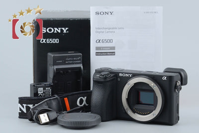 【中古】SONY ソニー α6500 ILCE-6500 ブラック ミラーレス一眼カメラ シャッター回数僅少 元箱付き 海外版