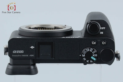 【中古】SONY ソニー α6500 ILCE-6500 ブラック ミラーレス一眼カメラ シャッター回数僅少 元箱付き 海外版