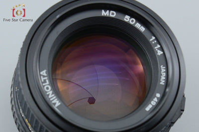 【中古】MINOLTA ミノルタ New MD 50mm f/1.4