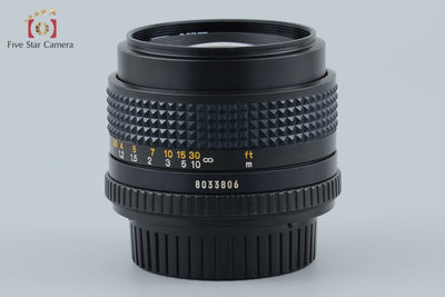 【中古】MINOLTA ミノルタ New MD 50mm f/1.4