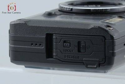 【中古】OM SYSTEM (OLYMPUS) オーエム システム Tough TG-7 ブラック コンパクトデジタルカメラ シャッター回数僅少 元箱付き