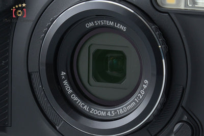 【中古】OM SYSTEM (OLYMPUS) オーエム システム Tough TG-7 ブラック コンパクトデジタルカメラ シャッター回数僅少 元箱付き