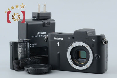 【中古】Nikon ニコン 1 V1 ブラック ミラーレス一眼カメラ シャッター回数僅少