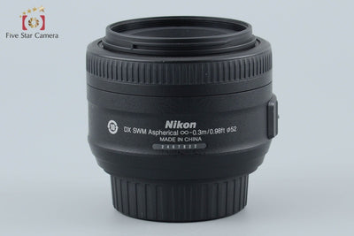 【中古】Nikon ニコン AF-S DX NIKKOR 35mm f/1.8 G