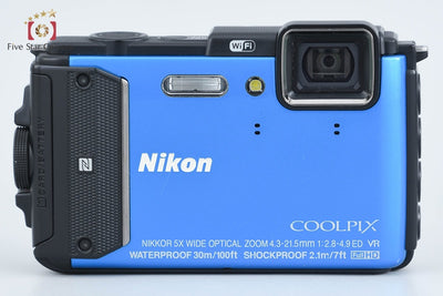 【中古】Nikon ニコン COOLPIX AW130 ブルー コンパクトデジタルカメラ