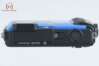 【中古】Nikon ニコン COOLPIX AW130 ブルー コンパクトデジタルカメラ