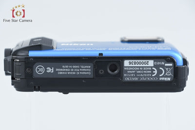 【中古】Nikon ニコン COOLPIX AW130 ブルー コンパクトデジタルカメラ