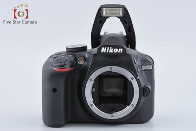 【中古】Nikon ニコン D3400 ブラック ダブルズームキット シャッター回数僅少 元箱付き