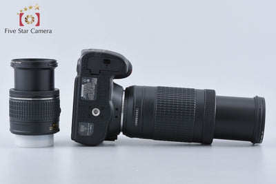 【中古】Nikon ニコン D3400 ブラック ダブルズームキット シャッター回数僅少 元箱付き