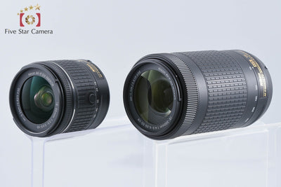 【中古】Nikon ニコン D3400 ブラック ダブルズームキット シャッター回数僅少 元箱付き